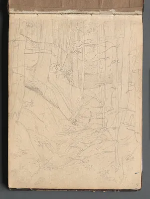 Album with Views of Rome and Surroundings, Landscape Studies, page 01a: Roman Landscape