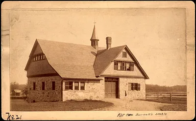 Sudbury Reservoir, real estate, Edward Burnett's stable, Southborough, Mass., ca. 1893