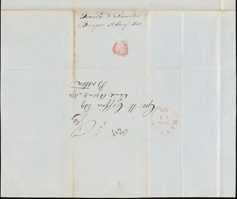 Fowle & Parsons to George Coffin, 13 August 1842