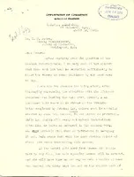 Two-page typescript letter from Henry Bryant Bigelow to Dr. H. F. Moore, deputy commissioner, Bureau of Fisheries
