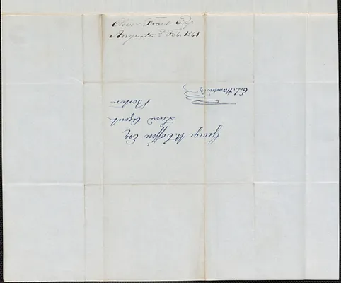 Oliver Frost to George Coffin, 2 February 1841