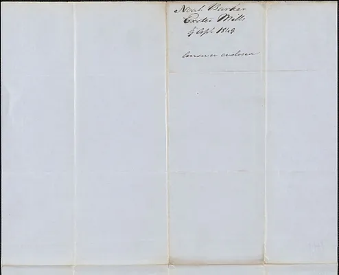 Noah Barker to George Coffin, 9 April 1849