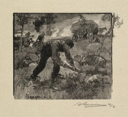 Fontainebleau Forest: Pulling the Heather (La Forêt de Fontainebleau: Arracheurs de Bruyères)