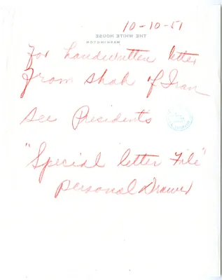 Note for the File
