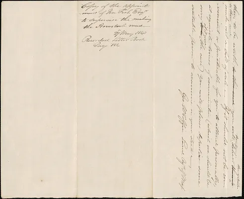 George Coffin to Ira Fish, 27 May 1840