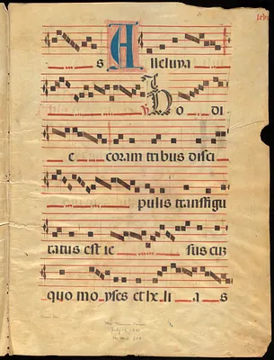 Bifolium from a 15th-century gradual