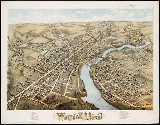 View of Waltham, Mass