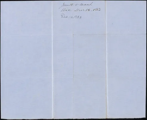 Jewett and March to Samuel Warner, 14 December 1853