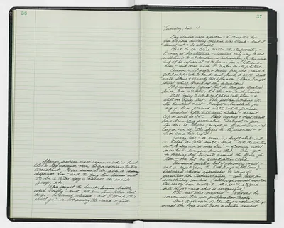 Handwritten journal entry for February 4, 1969