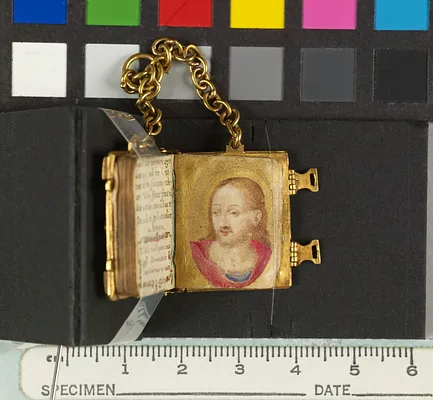 Leaf from Miniature Manuscript Used as a Pendant: Portrait of Christ