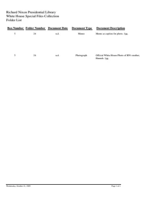 WHSF: Returned, 5-24