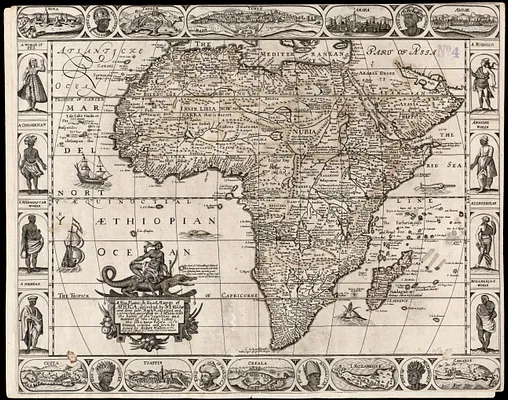 A new, plaine, & exact mapp of Africa