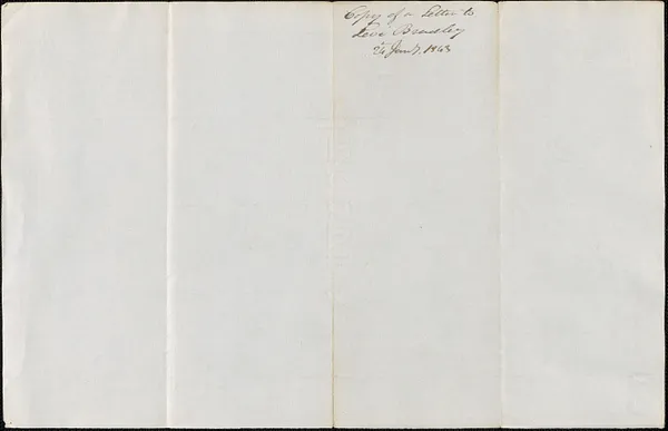 George Coffin to Levi Bradley, 24 January 1843