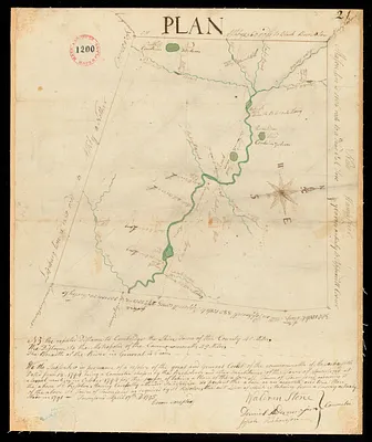 Plan of Townsend, surveyor's name not given, datd April 17, 1795.