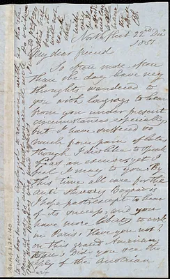 Letter from Esther Sturge, Northfleet, [England], to Maria Weston Chapman, 22nd Dec. 1851