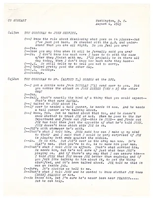 Summaries of Telephone Conversations