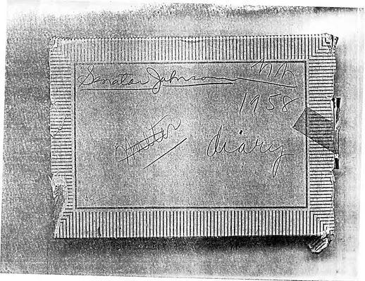 Lyndon Johnson's 1958 Desk Diary cover