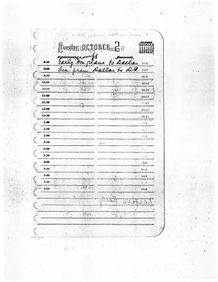 Lyndon Johnson's 1956 Desk Diary I, beginning 10/2/1956