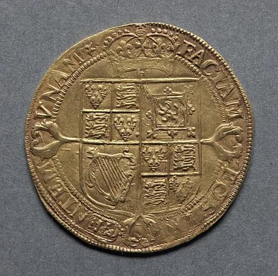Laurel: Crowned Shield of Arms (reverse)