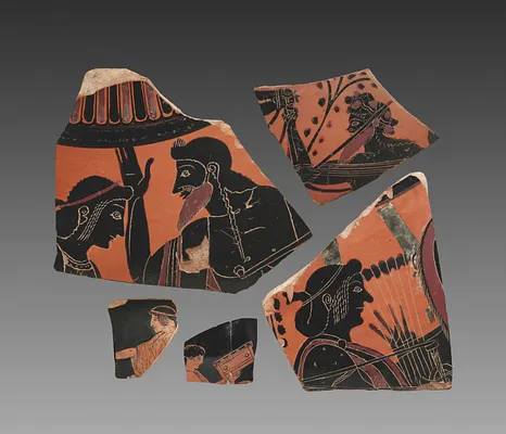 Five Fragments from Four Painted Vases