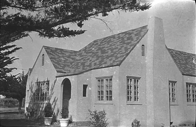 Photograph of Early 20th Century Stucco House