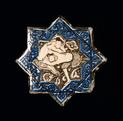 Star Tile with Wrestlers
