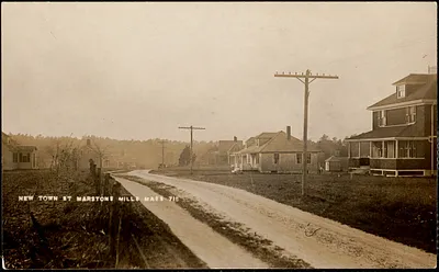 Unpaved road to Newtown, now called River Road