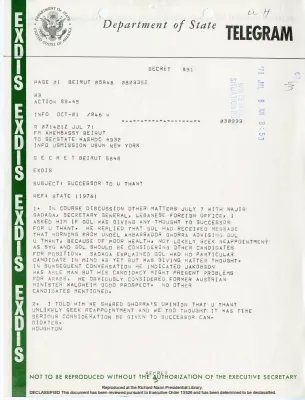LEBANON VOL. III January 1971-October 1973 [3 of 3]