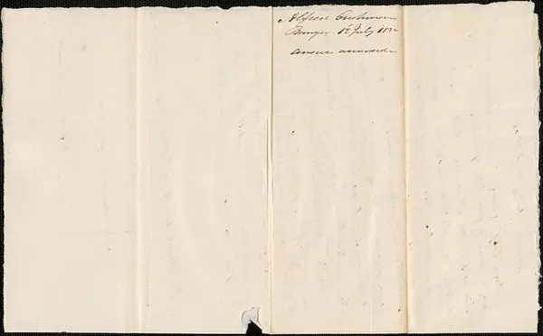 Alfred Cushman to George Coffin, 12 July 1832