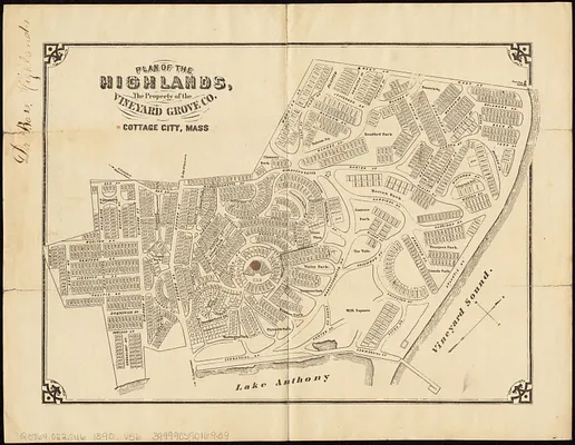 Plan of the Highlands, the property of the Vineyard Grove Co