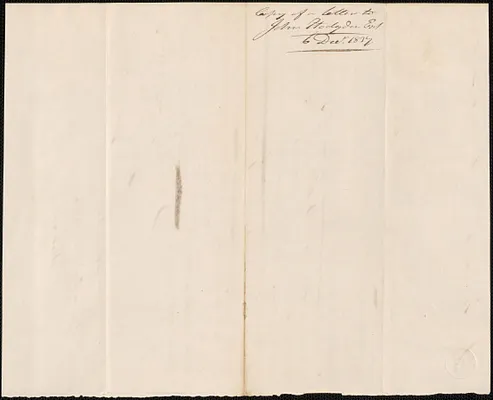 George Coffin to John Hodgdon, 6 December 1837