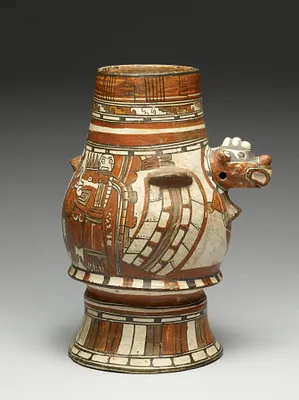 Raptorial Bird Effigy Vessel, Possibly a Falcon