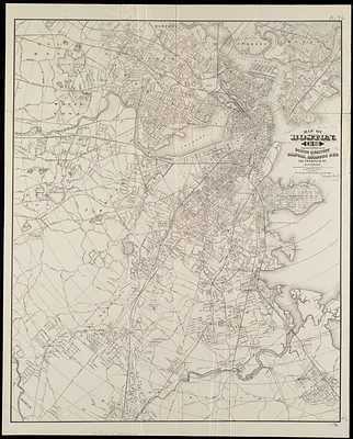 Map of Boston, for 1886