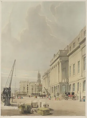 London As It Is:  Doorway, The Custom House