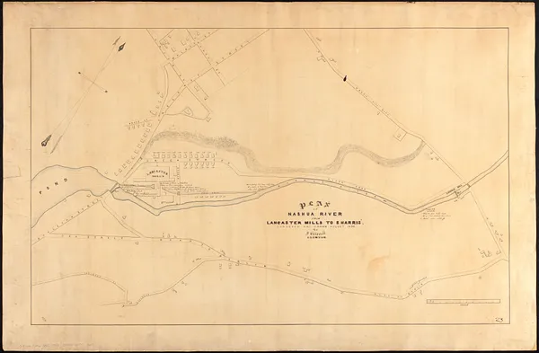 Plan of Nashua River from Lancaster Mills to S. Harris
