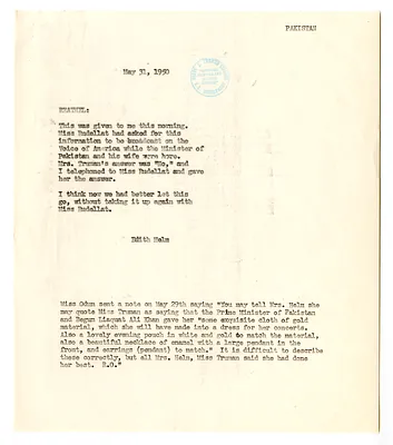 Memorandum from Edith Helm to Reathel Odum
