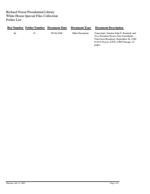 WHSF: Returned, 46-23