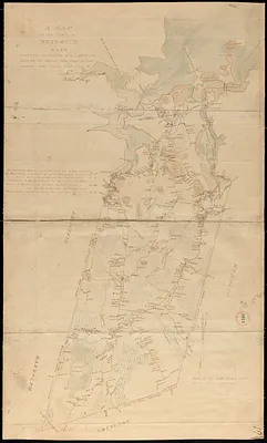 Plan of Weymouth made by Lemuel Humphrey and Noah Torrey, dated 1830