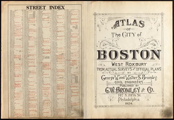 Atlas of the city of Boston : West Roxbury
