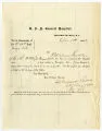 Request by USA General Hospital, Portsmouth Grove, Rhode Island, for descriptive list and account of pay and clothing for Private Amos Goodhue