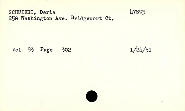 Fairfield County Superior Court, Index to Declarations of Intention, 1906-1963, Schubert-Stern