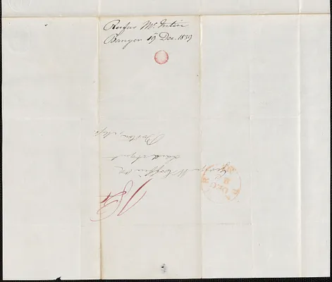 Rufus McIntire to George Coffin, 19 December 1839