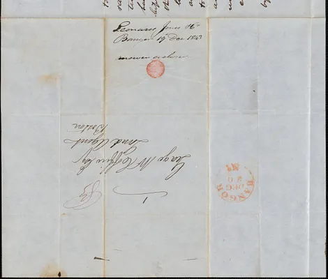 Leonard Jones to George Coffin, 19 December 1843