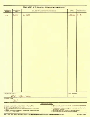 COPIES RN CORRESPONDENCE
