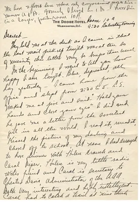 Letter from Lyndon Johnson to Lady Bird Taylor