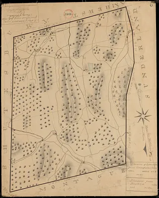 Plan of Leverett made by E. S. Darling, dated July 1830