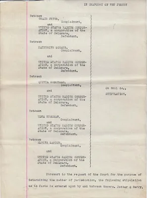 Deposition, March , 1928