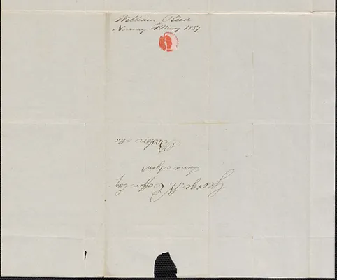 William Reed to George Coffin, 1 May 1837