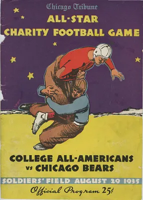 Program for the 1935 Chicago Tribune All-Star Charity Football Game