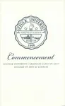 2017 Suffolk University commencement program, College of Arts & Sciences Graduate programs